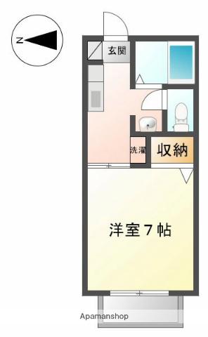 メゾンド・エスペランス(1K/1階)の間取り写真