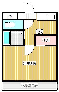 ヴェルディール・和霊(1K/3階)の間取り写真