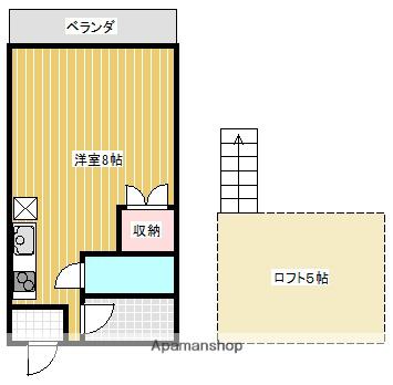 プラティスタ本町(ワンルーム/3階)の間取り写真