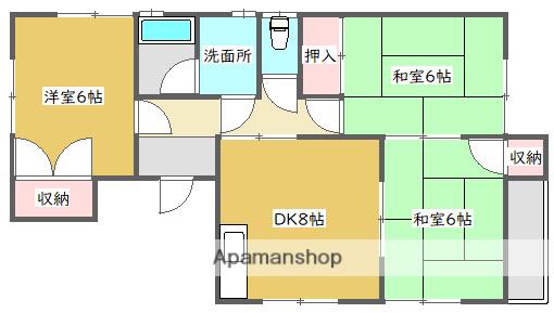 コーポマルタイ(3DK/2階)の間取り写真
