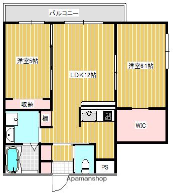 ニーノ元町(2SLDK/4階)の間取り写真