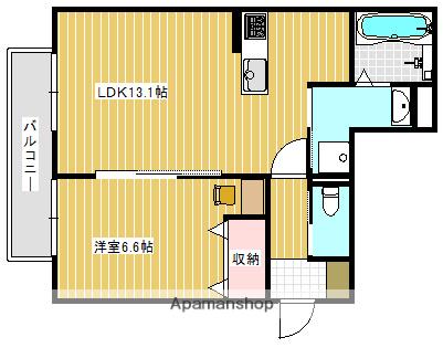 ALIVIO(1LDK/1階)の間取り写真