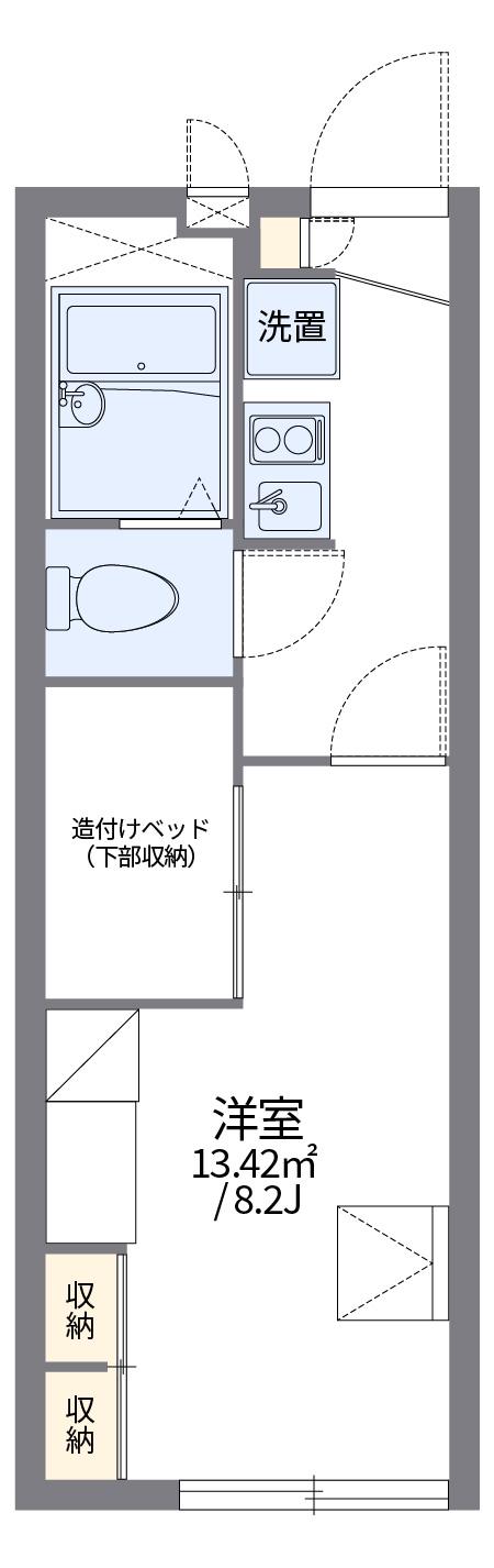 レオパレス平七屋(1K/2階)の間取り写真