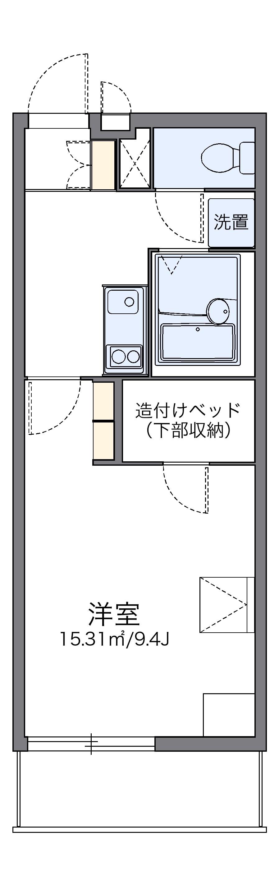 レオパレスマドンナ Ⅱ(1K/3階)の間取り写真
