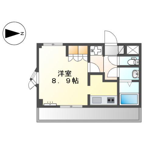 メゾン・ド・ピア(1K/2階)の間取り写真