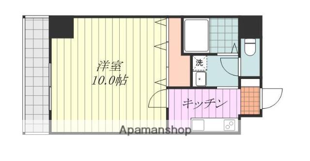 イストワール千舟(1K/9階)の間取り写真