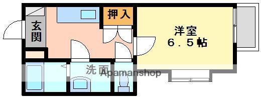 アークMIAKI(1K/1階)の間取り写真