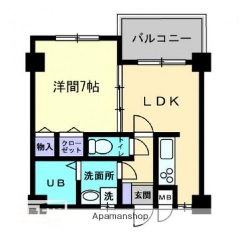 マ・メゾン土居田(1DK/2階)の間取り写真