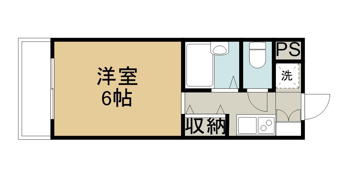 メゾン・ド・メシュー(1K/3階)の間取り写真