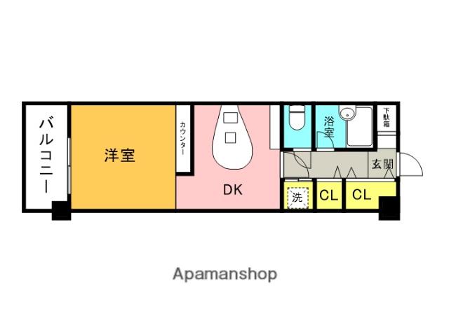 メゾン・ド・アーベリール(ワンルーム/4階)の間取り写真