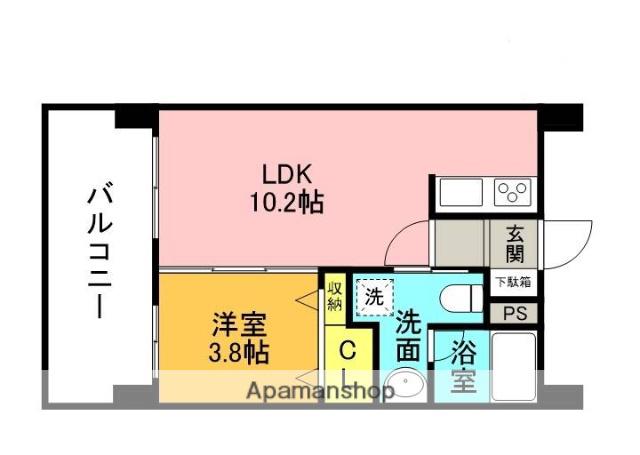 OBELISK小栗(1LDK/8階)の間取り写真