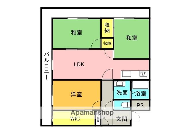 ロイヤルハイツMITSUYA(3SLDK/7階)の間取り写真