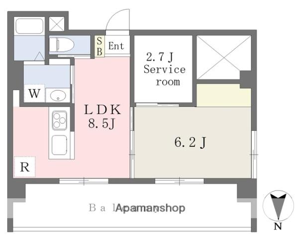 LACASAタイケンⅥ(1SLDK/2階)の間取り写真