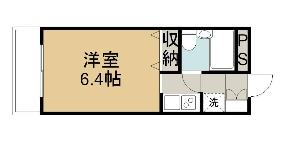 メゾン・ド・メール(ワンルーム/3階)の間取り写真