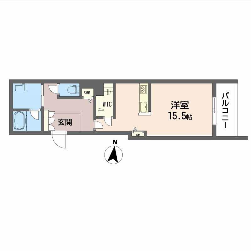 ルポ マノワール(ワンルーム/3階)の間取り写真