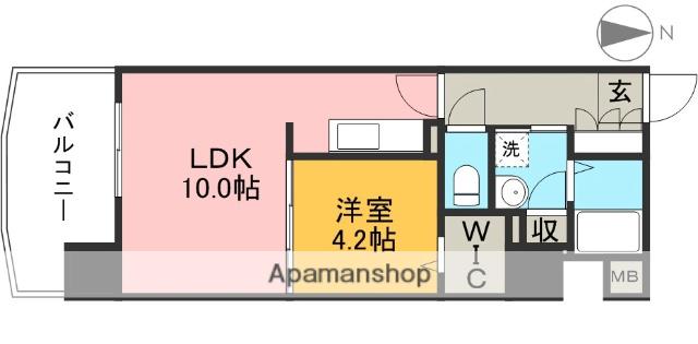 FIRST STAGE(1LDK/6階)の間取り写真
