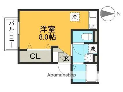 ニューライフムラタ(ワンルーム/1階)の間取り写真