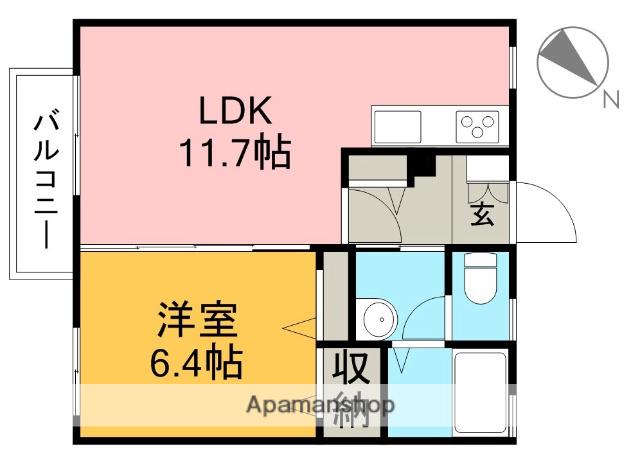 シャーメゾン・ルーチェ(1LDK/1階)の間取り写真