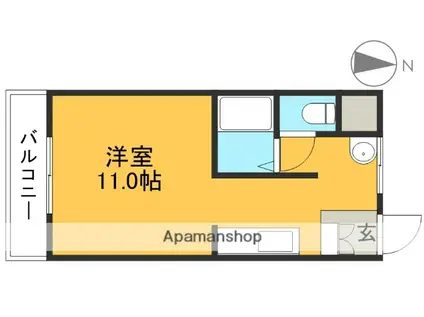 アーバンBOX(ワンルーム/4階)の間取り写真