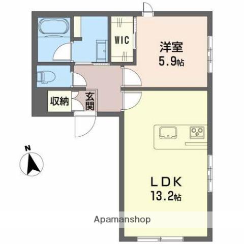 シャーメゾンKORENOKI(1LDK/1階)の間取り写真
