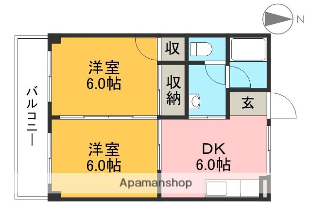 エムエフマンション(2DK/2階)の間取り写真