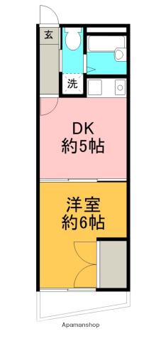 VAULTS(1DK/3階)の間取り写真