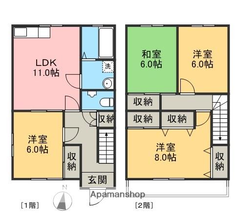 Ｕハイツ(4LDK)の間取り写真
