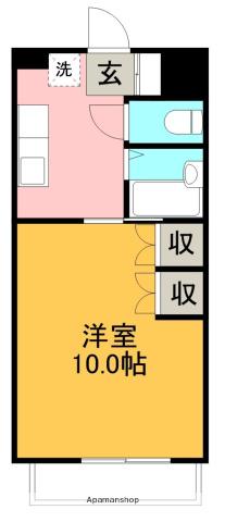 NKオーシャンヒル(1K/8階)の間取り写真