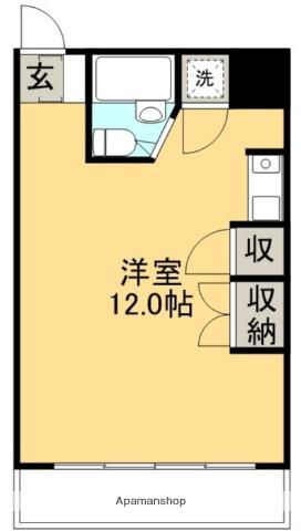 フィール高須(ワンルーム/3階)の間取り写真
