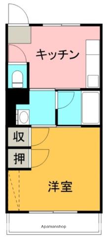 ロイヤルマンション(1K/1階)の間取り写真