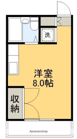 エトワール愛宕Ⅱ(ワンルーム/4階)の間取り写真