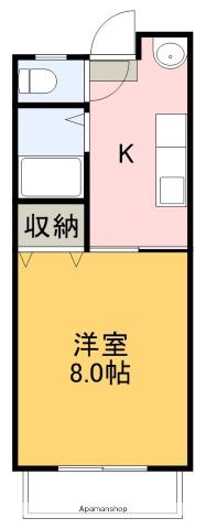 メゾンレーヴ高須(1DK/3階)の間取り写真