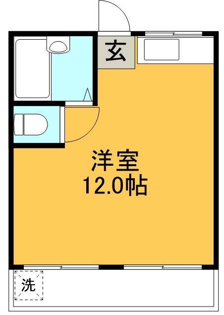 アゼリア30(ワンルーム/2階)の間取り写真