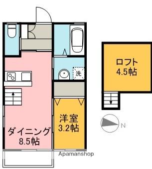 煉瓦の家SAKURAI(1LDK/2階)の間取り写真