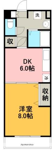 プルミエール(1DK/4階)の間取り写真