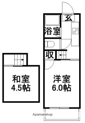 ピープルハウスⅠ(1K/4階)の間取り写真