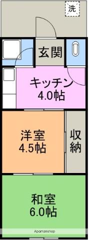 和泉荘(2K/2階)の間取り写真