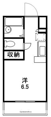 エクセル21(ワンルーム/1階)の間取り写真
