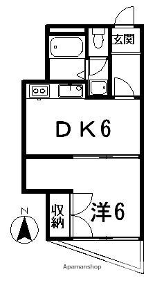 VAULTS(1DK/3階)の間取り写真