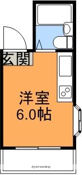 ピュアコート高須(ワンルーム/2階)の間取り写真