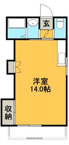 コーポ和泉(ワンルーム/3階)の間取り写真