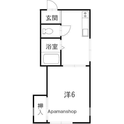 アゼリア20(1K/3階)の間取り写真