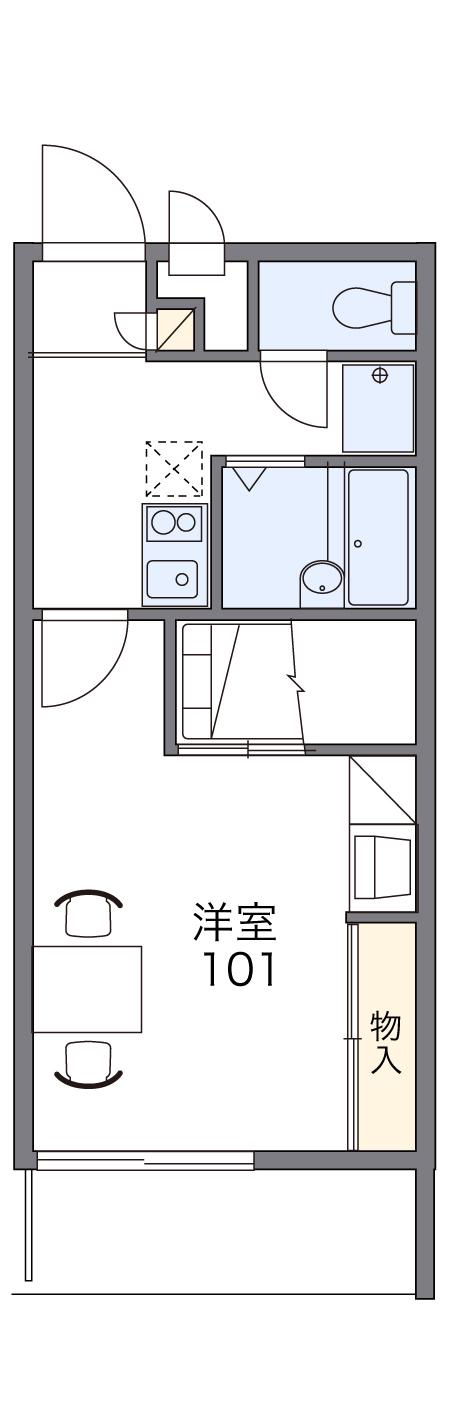 レオパレスSUNDOWNER(1K/3階)の間取り写真