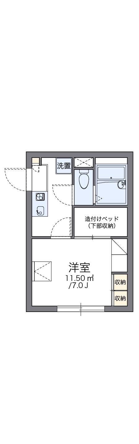 レオパレスMUNDAKA(1K/1階)の間取り写真