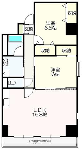 リップルガーデンⅠ(2LDK/1階)の間取り写真