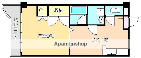 ドリームハウス3(1DK/3階)の間取り写真