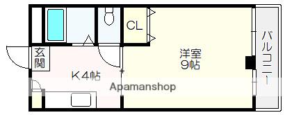 ハウス2000KUWANA(1K/3階)の間取り写真