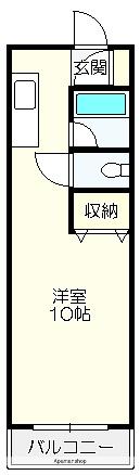 ハイスリー21・2(1K/4階)の間取り写真