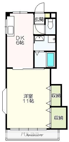 ドリームハウス 2(1DK/7階)の間取り写真