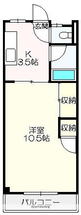SINAJYURIME・ARK(1K/3階)の間取り写真